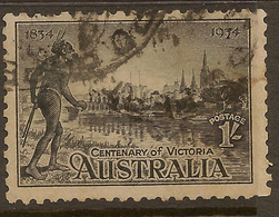 AUSTRALIA 1934 1/- Victoria Cent SG 149 U #AIO676 - Oblitérés