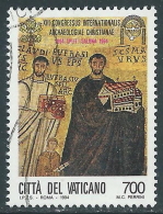 1994 VATICANO USATO ARCHEOLOGIA CRISTIANA 700 LIRE - ED5-9 - Used Stamps