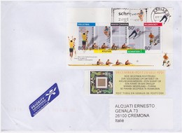 OLANDA - 2012 BUSTA CON FOGLIETTO OLIMPIADI  1992 ED ALTRI - Lettres & Documents