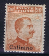 Italy: Egee Calino  Sa 9  MH/* Flz/ Charniere - Egeo (Calino)