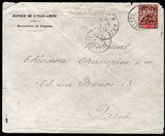 French Tahiti To Paris Cover 1911 W/Advertising "Papeete" Cancel - Covers & Documents