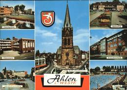 41277161 Ahlen Hansplatz Altenheim Bahnhof Krankenhaus Freibad Kath. Stadtkirche - Ahlen