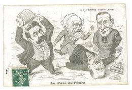 CPA G. LION LE PAVE DE L'OURS Rouvier Briand Ribot Lemire Caricature Politique Satirique Illustrateur 1907 - Lion