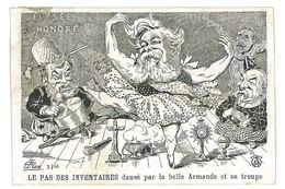 CPA G. LION LE PAS DES INVENTAIRES DANSE PAR LA BELLE ARMANDE  Fallieres Caricature Politique Satirique Illustrateur - Lion