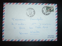 LETTRE Par Avion Pour La FRANCE TP POIGNARD AFAR 30F OBL.12-12 1974 DJIBOUTI TER. FRs AFARS ISSAS - Lettres & Documents