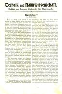 Kunstseide/ Artikel, Entnommen Aus Kalender /1909 - Colis