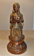 FIGURA DE BRONCE Y COBRE DE LA INDIA - Art Asiatique