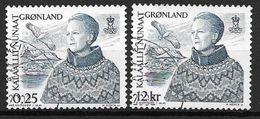 Groënland 2001 N° 348-349 Reine Margrethe Oblitérés - Oblitérés