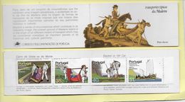 TIMBRES - STAMPS - PORTUGAL (MADÈRE/MADEIRA) -1984 -1er Gr.- TRANSPORTS TYPIQUES - TYPICAL TRANSPORT - CARNET - BOOKLET - Markenheftchen