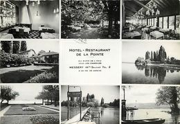 - Ref-W893- Haute Savoie - Messery - Souvenir Hotel Restaurant De La Pointe - Multi Vues - Hotels Et Restaurants - - Messery