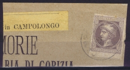 Lombardo-Veneto Austrian Newspaperstamp Used Postally In Italy  Campolongo - Lombardo-Venetien