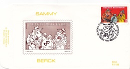 B01-054-4 2619  BD P1155 FDC   Rare Sammy Berckmans Arthur 7-10-1995 Brussel 1000 Bruxelles €10 - 1991-2000