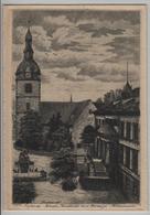 Detmold - Reform. Kirche Und Donop-Brunnen - Radierung - Detmold