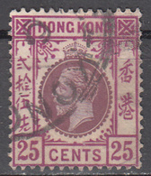 HONG KONG     SCOTT NO.  128     USED      YEAR  1919   WMK 3, TYPE 2 - Used Stamps