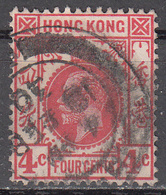 HONG KONG     SCOTT NO.  133     USED      YEAR  1921    WMK 4 - Used Stamps