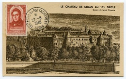 RC 8451 FRANCE 1948 TRICENTENAIRE DU RATTACHEMENT SEDAN SON CHATEAU + VIGNETTE AU VERSO - 1940-1949