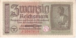 1998  REICH  20  MARK  SLOWENISCHE  PARTISANEN  STEMPEL  O.F. OSVOBODILNA FRONTA  TRIGLAV - 20 Reichsmark