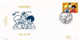 B01-056-2 2707  BD P1228 FDC   Rare Jommeke Gil Et Jo Nys Jef 23-5-1997 6000 Charleroi €9 - 1991-2000