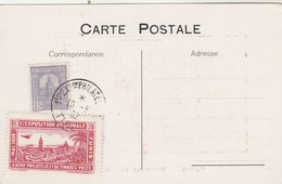 Tunisie AVIATION 1 ère Exposition Aéro Philatélie Tunis 1932 - Vignette Rouge - Carte Rouge Tunis - 204 - Airmail