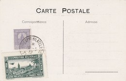 Tunisie AVIATION 1 ère Exposition Aéro Philatélie Tunis 1932 - Vignette Verte - Carte Violette Dougga - 204 - Airmail