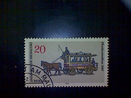 Germany (Berlin), Scott #9N335, Used(o), 1973, Berlin Public Transport, 1907 Street Car, 20pf, Multicolored - Altri & Non Classificati