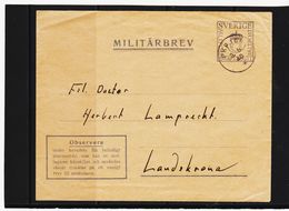 XXX709 SCHWEDEN MILITÄTBREV FÄLTPOST 61053 SIEHE ABBILDUNG - Militaires