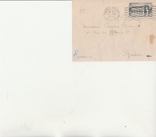 VARIETE N° 610 F GRIS NOIR SUR DEVANT DE LETTRE - ANNEE 1946 - COTE + De 50 € - Briefe U. Dokumente