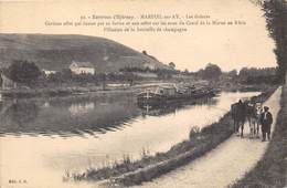 51-MAREUIL-SUR-AY- LES CROISSES CURIEUX EFFET QUI DONNE PAR SA FORME ET SON REFLET L'ILLUSION D'UNE BOUTEILLE CHAMPAGNE - Mareuil-sur-Ay