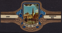 Leiden Netherlands Korenbeurs Brug Bridge - Derk De Vries - Netherlands - CIGAR CIGARS Label Vignette - Labels