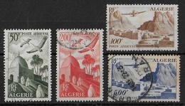 ALGERIE - YT N° 9/12 OBLITERES  - POSTE AERIENNE - COTE = 31 EUR. - Poste Aérienne