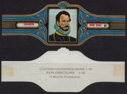 Martin Frobisher - Explorers Ontdekkingsreizigers Belgium Belgique DON DIAZ Sigaren CIGAR CIGARS Label Vignette - Labels