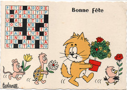 BARBEROUSSE -Bonne Fete - Mots Croisés - Chat, Souris, Tortue  (104503) - Barberousse