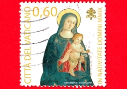 VATICANO - Usato - 2009 - Natale - Madonna Con Bambino, Opera Di F. Melanzio - 0,60 - Usati