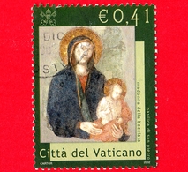 VATICANO - Usato - 2002 - Madonna Nella Basilica Vaticana -0,41 - Madonna Della Bocciata - Used Stamps