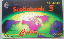 Saint Lucia Cable And Wireless 16CSLA  EC$20 " Scotiabank " - Saint Lucia