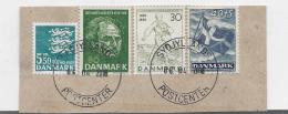 Dänemark 003 / Fragment Mit 4 Marken 2018 - Used Stamps