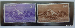 India	1953. Set Of 2 Stamps: Centenary Of Indian Telegraphs. (Watermark: Multi Stars). MH SG 344-45 - Neufs