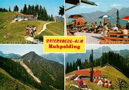 72856925 Ruhpolding Unternberg Alm Sonnenterrasse Alpenrundblick Drachenflugplat - Ruhpolding