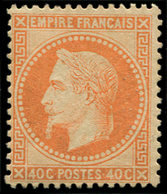 * EMPIRE LAURE 31   40c. Orange, Inf. Trace De Ch., Quasiment **, TB - 1863-1870 Napoleon III With Laurels