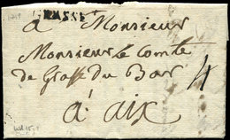 Let OBLITERATIONS PAR DEPARTEMENTS 78/VAR MP GRASSE Sur LAC Du 8/3/1759, TB - Altri & Non Classificati