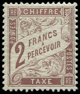 * TAXE 26   2f. Marron, TB - 1859-1959 Usati