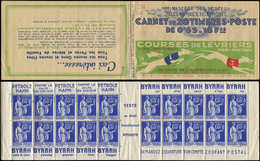 CARNETS (N°Cérès Jusqu'en1964) 234  Paix, 65c. Bleu, N°365A, T II, S. 46, COURSES De LEVRIERS, Pli D'angle, Sino TTB - Other & Unclassified