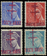 ** TIMBRES DE LIBERATION BRETAGNE TRECH BREIZ 1/4 : Mercure, La Série, TB - Liberation