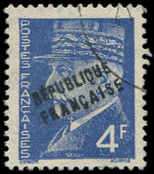 TIMBRES DE LIBERATION EVREUX 14 : 4f. Bleu, Obl., TB, Signé Mayer - Liberation