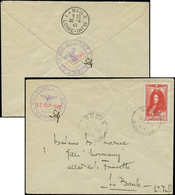 Let TIMBRES DE LIBERATION LORIENT 21C : Louis XIV Obl. GROIX 14/4/45 S. Env. Avec Cachet Festung Lorient 17/4, TB - Liberation