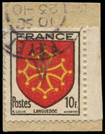 TIMBRES DE LIBERATION SYLVANES LES BAINS 34C : 10f. Languedoc, Bdf, Obl. Sur Fragment, TB, Signé Mayer - Liberation