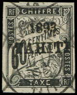 TAHITI Taxe 24 : 60c. Noir, Obl., TB. S - Other & Unclassified