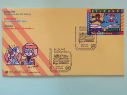 United Nations (Wien) 1999 FDC Cover Education Book - Covers & Documents