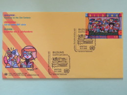 United Nations (Wien) 1999 FDC Cover Education Book - Brieven En Documenten