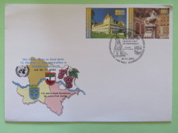 United Nations (Wien) 2003 Special Cancel On Cover - UNPA - Eggenberg Castle - Horses Monument Salzburg - Lettres & Documents